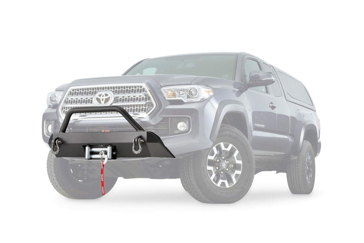 Semi-Hidden Winch Mount with Grille Guard for 2016-2023 Toyota Tacoma