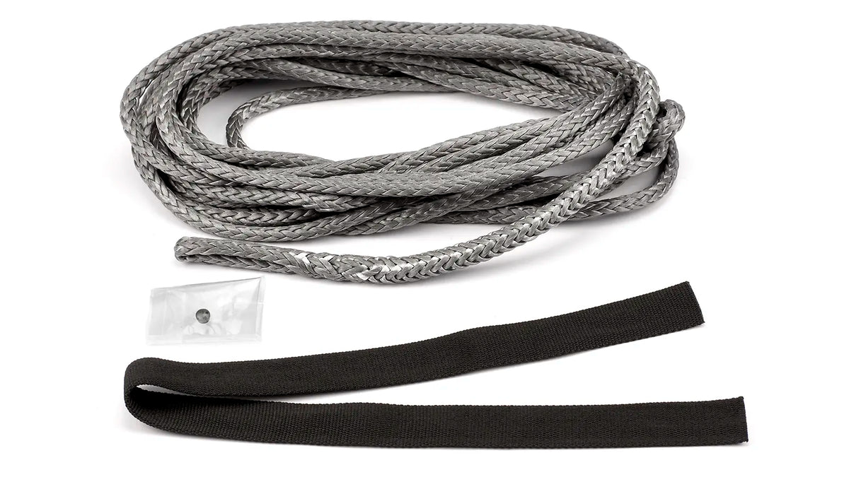 Replacement Synthetic Winch Rope 27 ft x 1/4 in