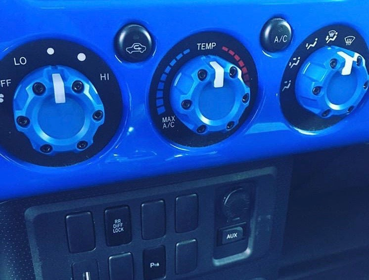 Climate Knobs (FJ Cruiser) - ARMY GREEN