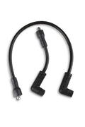 Custom Race Wire - Select Sportster, Softail and Dyna Models - 8.8mm - Stainless Steel Core - Black - XLCH_x000D_ Points applications only.