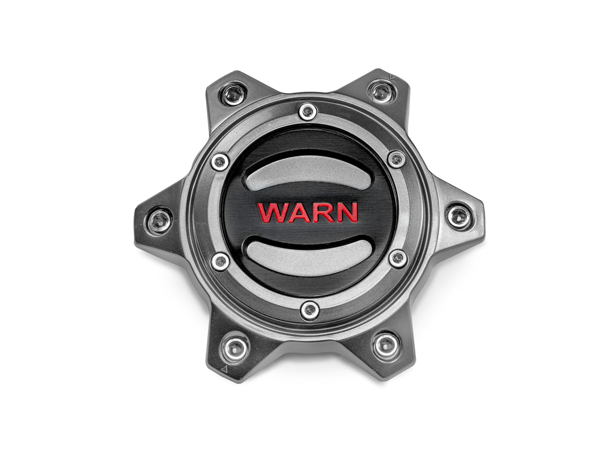 Optional Wheel Center Cap - Gunmetal/Red 6 Lug
