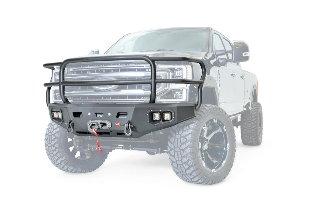Ascent HD Front Bumper with Full Grille Guard for 2017-2022 Ford F-250/F-350