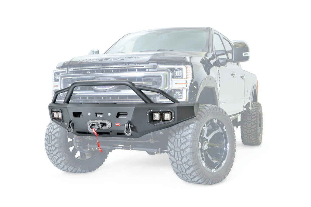 Ascent HD Front Bumper with Prerunner Grille Guard for 2017-2022 Ford F-250/F-350