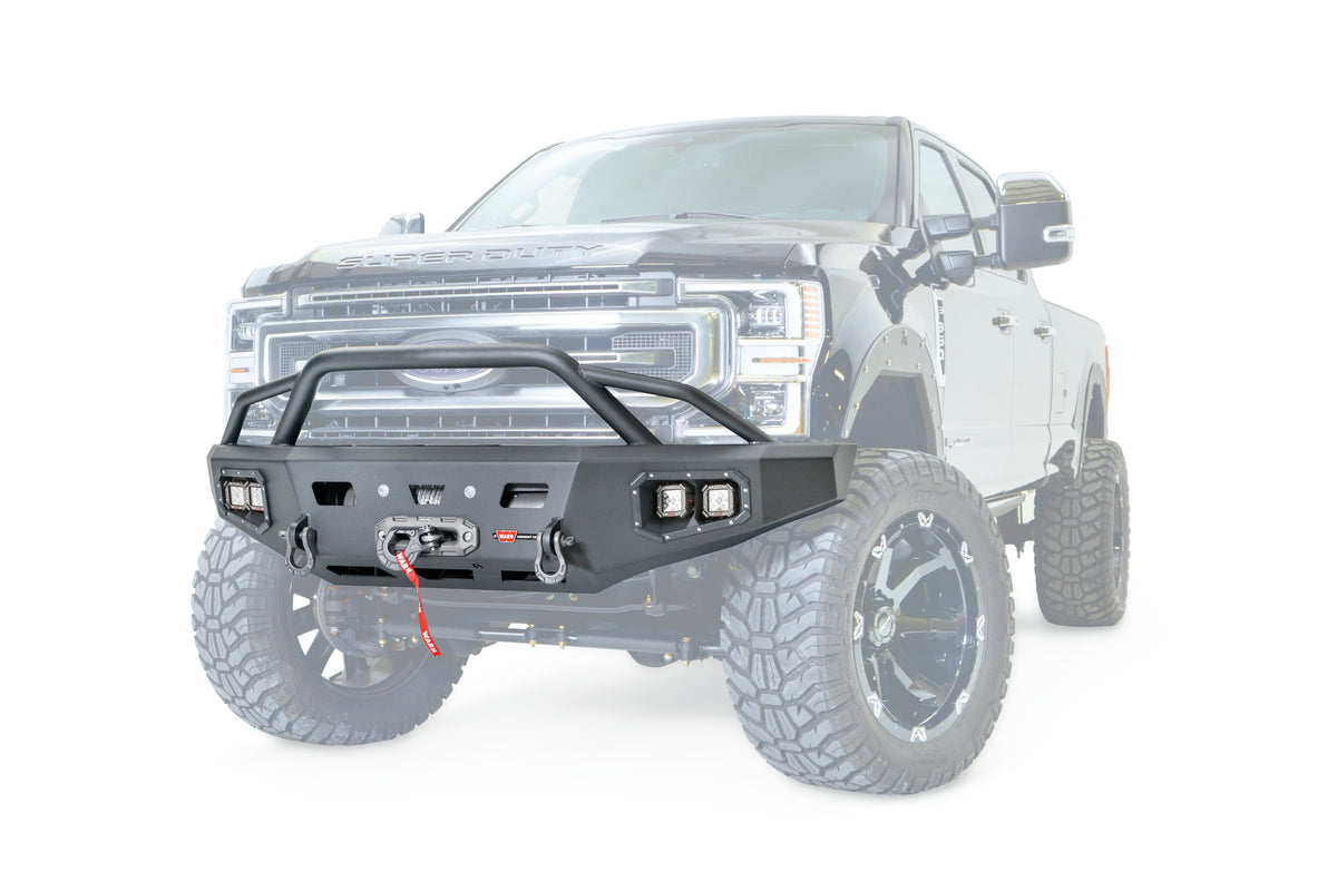 Ascent HD Front Bumper with Prerunner Grille Guard for 2017-2022 Ford F-250/F-350