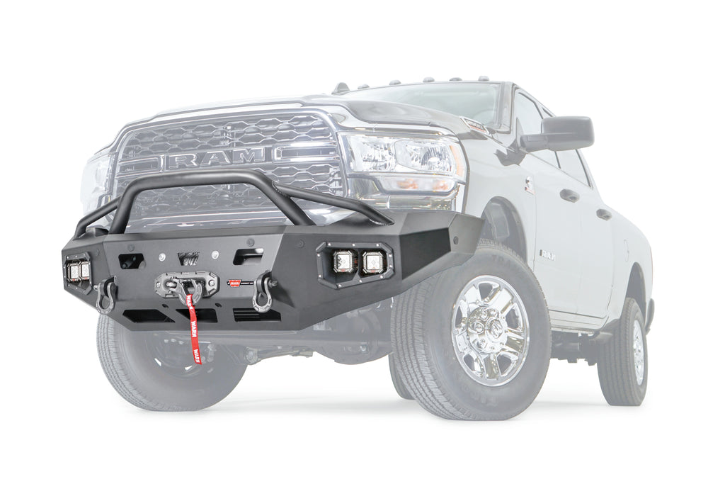 Ascent HD Front Bumper with Prerunner Grille Guard for 2019-2026 Ram 2500/3500/4500/5500