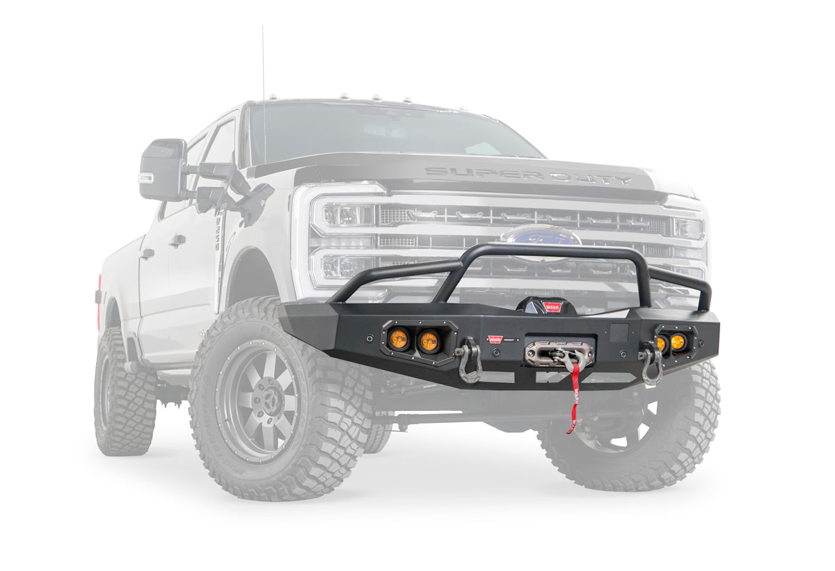 Ascent Front Bumper with Prerunner Grille Guard for 2023-2026 Ford Super Duty