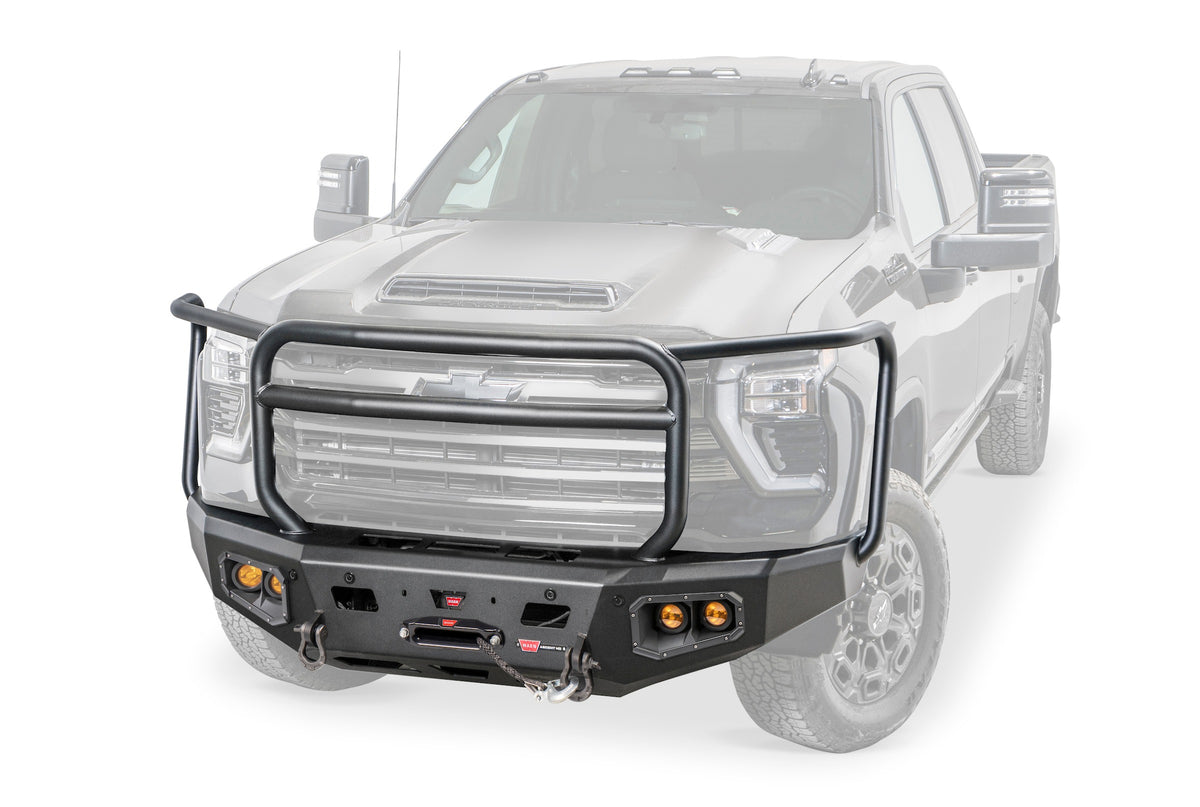 Ascent HD Front Bumper with Full Grille Guard for 2024-2026 Chevrolet Silverado 2500/3500 HD
