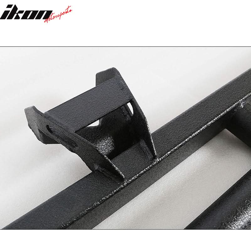2007-2018 Jeep Wrangler JK Textured  Iron Steel Black Side Step Bars