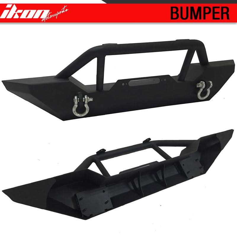 2007-2017 Jeep Wrangler Front Bumper Guard  Hood Grill Stainless