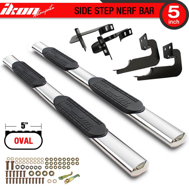 2009-2014 Ford F150 Extended Cab 5'' Running Boards Stainless Steel