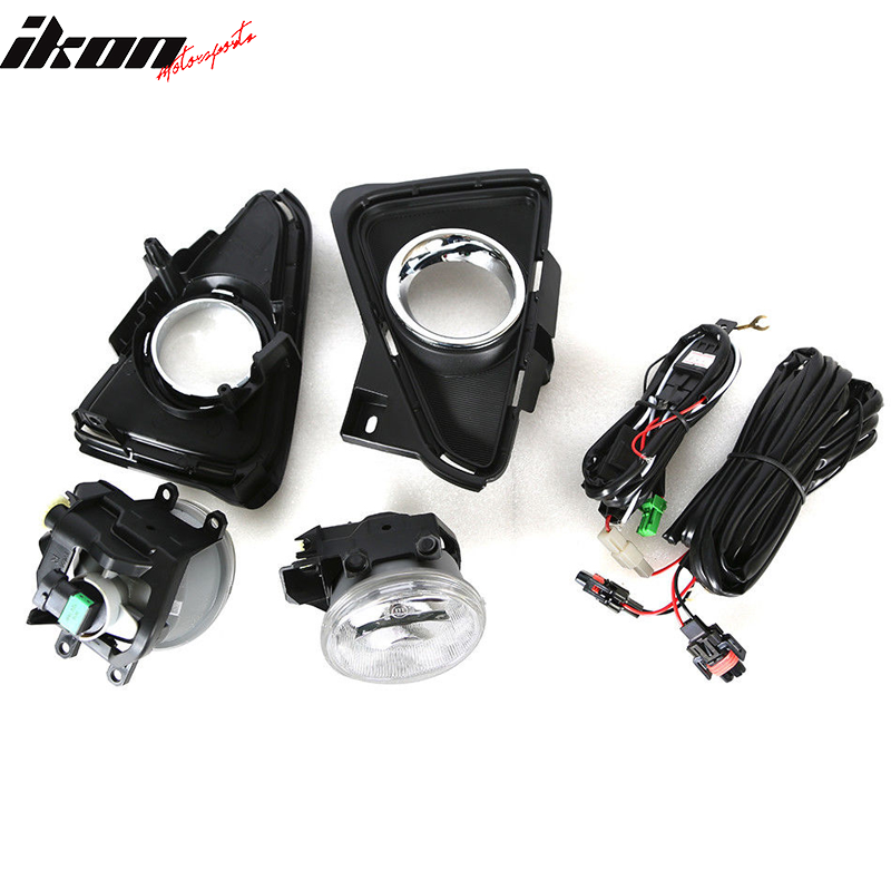 2016-2019 Toyota RAV4 OEM Style Clear Lens Front Bumper Fog Light ABS