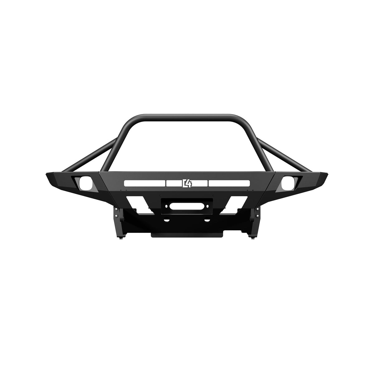 Tacoma Overland Front Bumper / 3rd Gen / 2016-2023 / Powder Coat / Full-Height Bull Bar w/ Tube Gussets