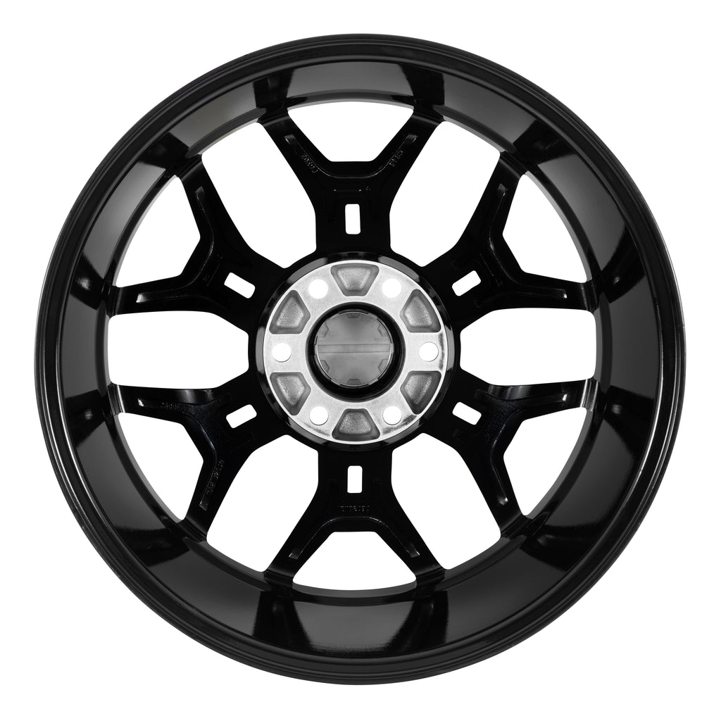 20 x 9 | 6x5.31" / 6x135 | 5.44" BS | 12 MM Offset; Verify all wheel fitment specs to your specific application before ordering.