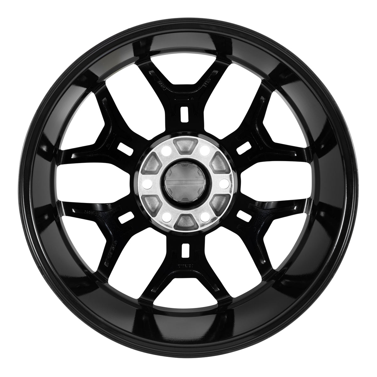 20 x 9 | 6x5.31" / 6x135 | 5.44" BS | 12 MM Offset; Verify all wheel fitment specs to your specific application before ordering.