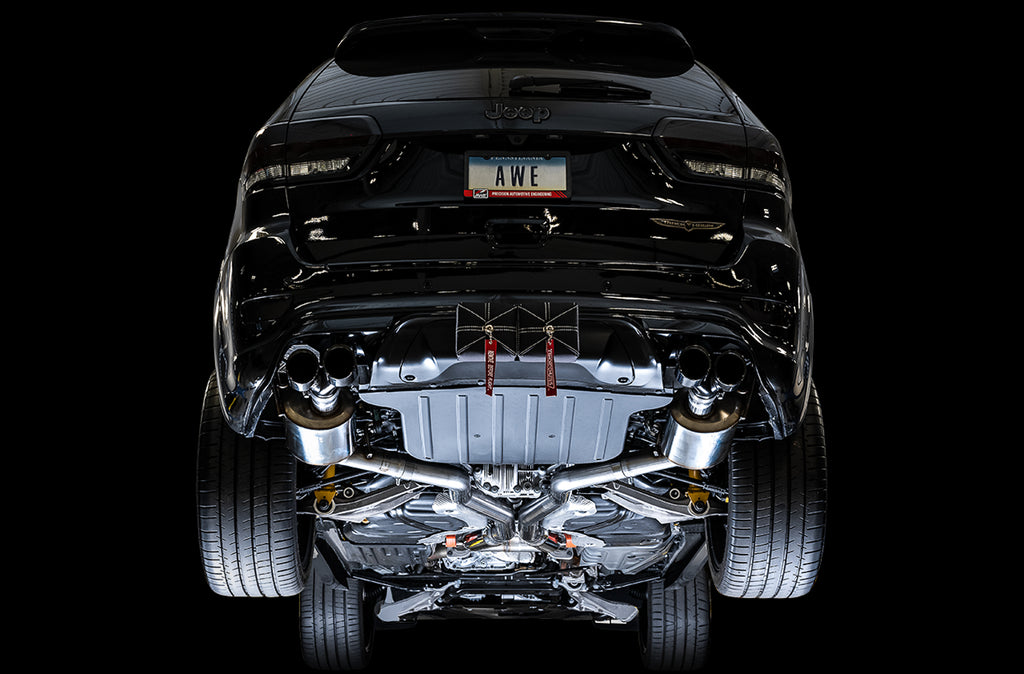 AWE Touring Edition Exhaust for Jeep Grand Cherokee SRT and Trackhawk - for use with stock tips