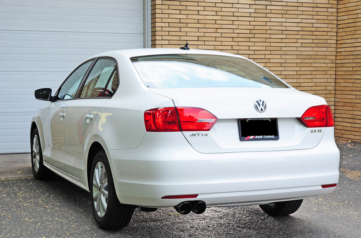 AWE Touring Edition Exhaust for MK6 Jetta 2.5L - Diamond Black Tips