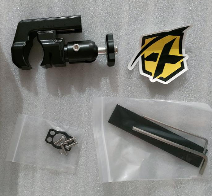 Xprite UTV C-Clamp Side Mirror Mounting Bracket fits 1.5 to 2 Roll bars