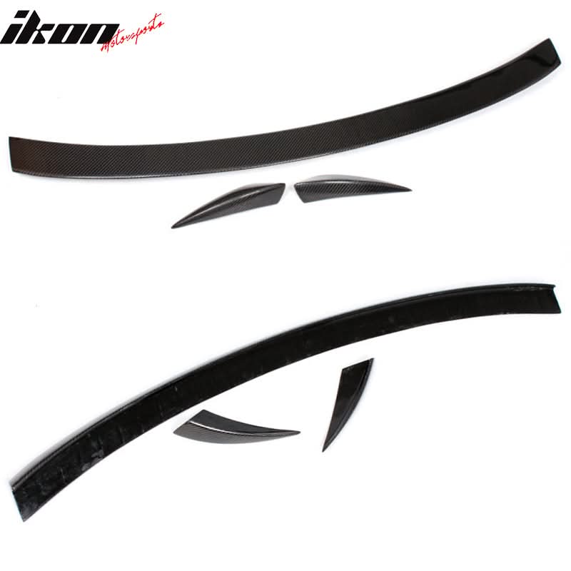 2009-2016 Audi A4 B8 ABT Style Trunk Spoiler Wing Carbon Fiber