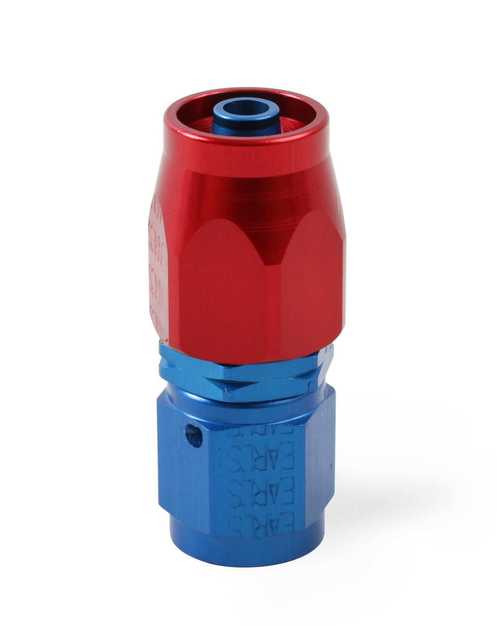 Earls Straight Auto-Fit Hose End AN -4 - Red/Blue