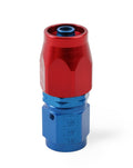 Earls Straight Auto-Fit Hose End AN -4 - Red/Blue