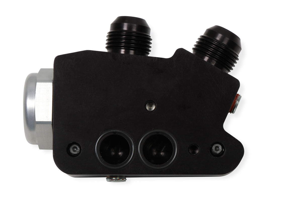 Gen V LT Side Mount Oil Cooler Adapter w/180 Degree Thermostat