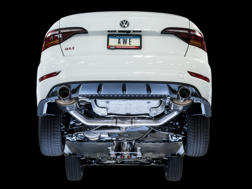 AWE Touring Edition Exhaust for MK7 Jetta GLI w/ High Flow Downpipe (not included) - Chrome Silver Tips
