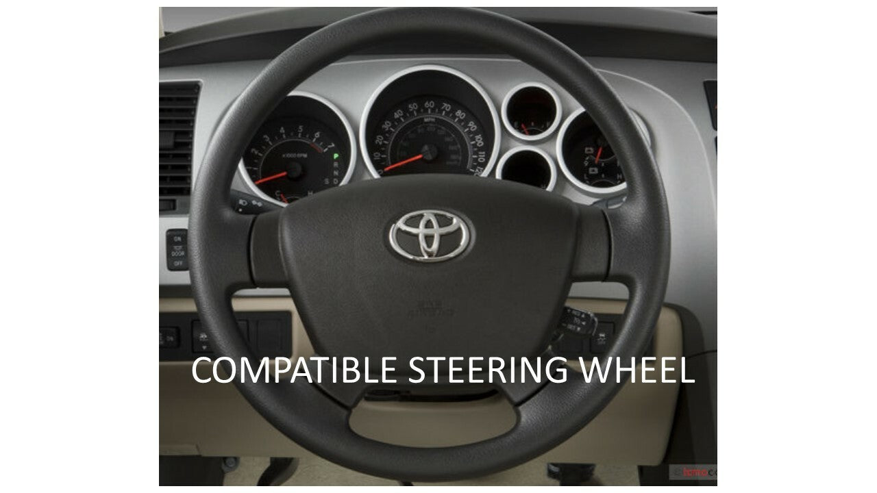 Steering Wheel Emblem Overlay (Select Toyota Models) - RED - BLANK