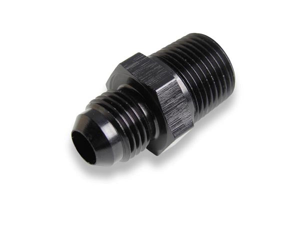 Straight AN -10 Male to 3/8" NPT Male Adapter - Black