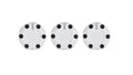 Climate Knobs (2014-2021 Tundra) - 3 PACK - WHITE