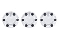 Climate Knobs (2005-2015 Tacoma) - 3 PACK - WHITE