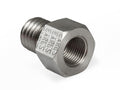 Fits GM LT Gen-V engines (2014 & up), M12 x 1.75 w/ Tapered Seat to 1/8" NPT Female Port - Stainless Steel