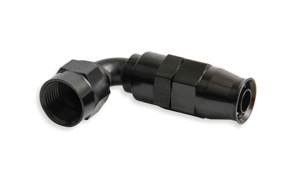 -6 AN Twist-on (Dynamic Swivel) 90 Degree Bent Tube Hose-End