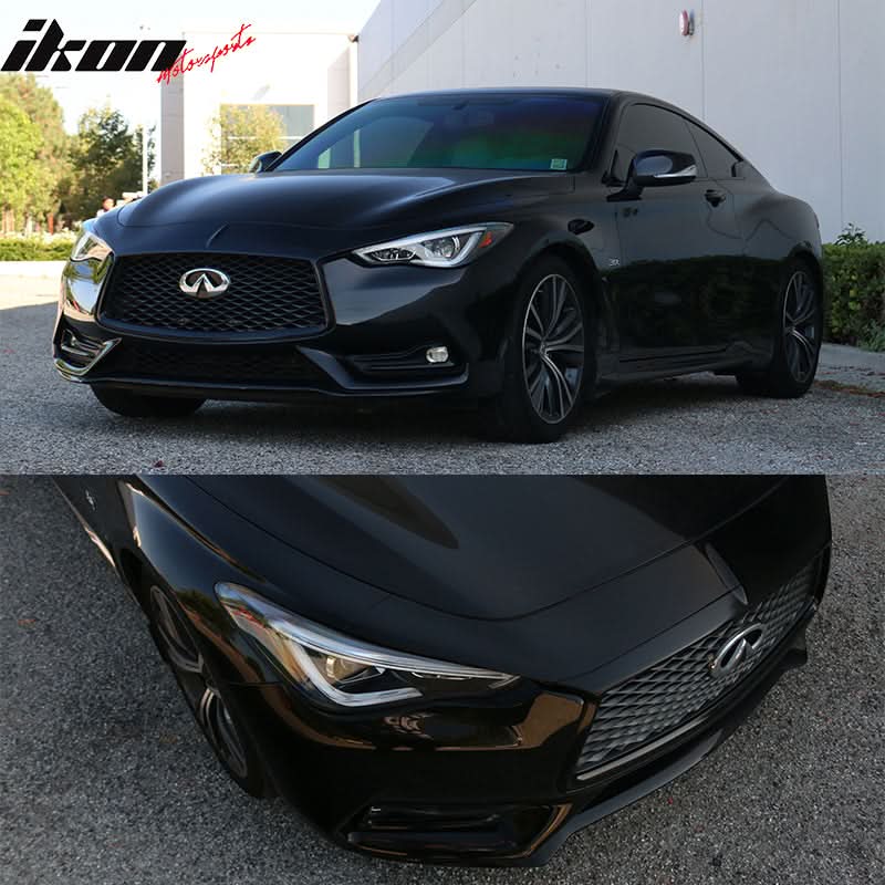 2017-2022 Infiniti Q60 Gloss Grill Foglight Vent Chrome Delete Vinyl