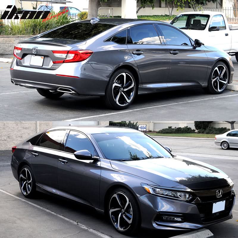 2018-2022 Honda Accord Gloss Black Window Trim Chrome Delete Vinyl Kit