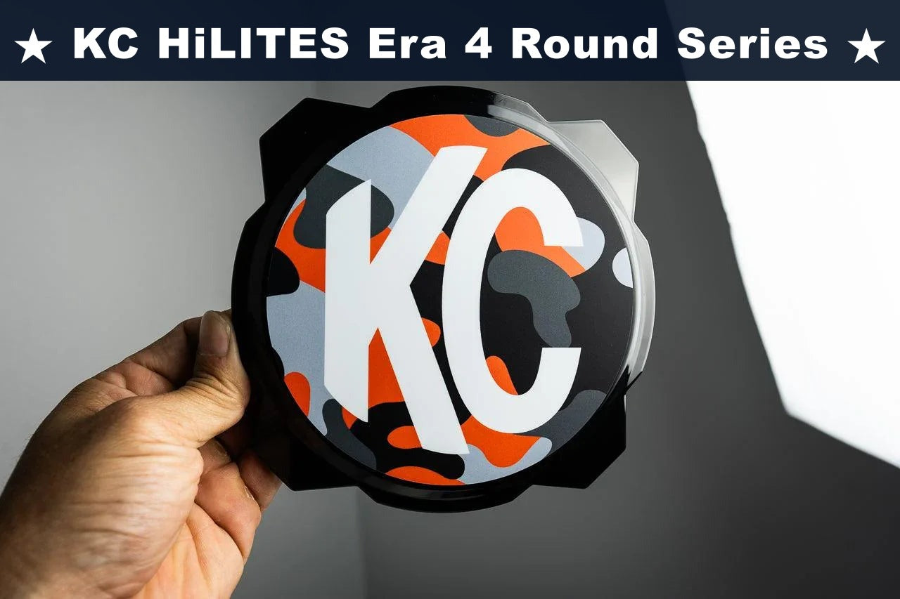 KC HiLITES Era 4 ROUND Series Light Cover Overlays - Universal