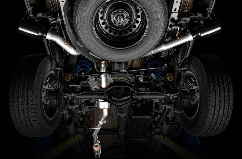 AWE Tread Edition Catback Dual Exhaust for Jeep JT 3.6L - Diamond Black Tips