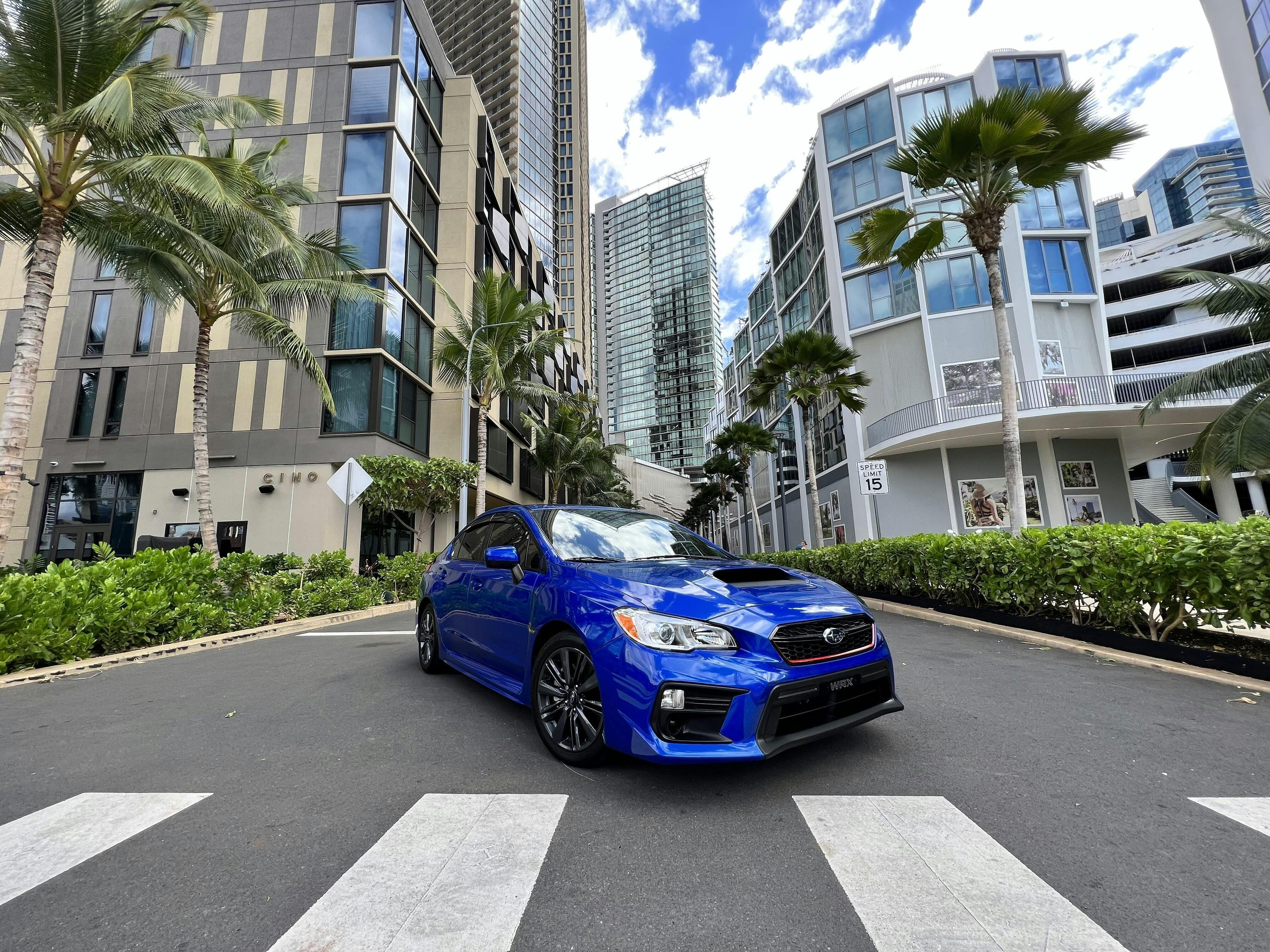 3D Carbon Hood Scoop Overlay - 2015-2021 Subaru WRX / STI