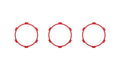 Climate Rings (2016-2023 Tacoma DUAL ZONE) - RED