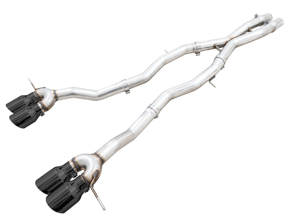AWE Track Edition Catback Exhaust for BMW G8X M3/M4 - 4.5" Diamond Black Tips
