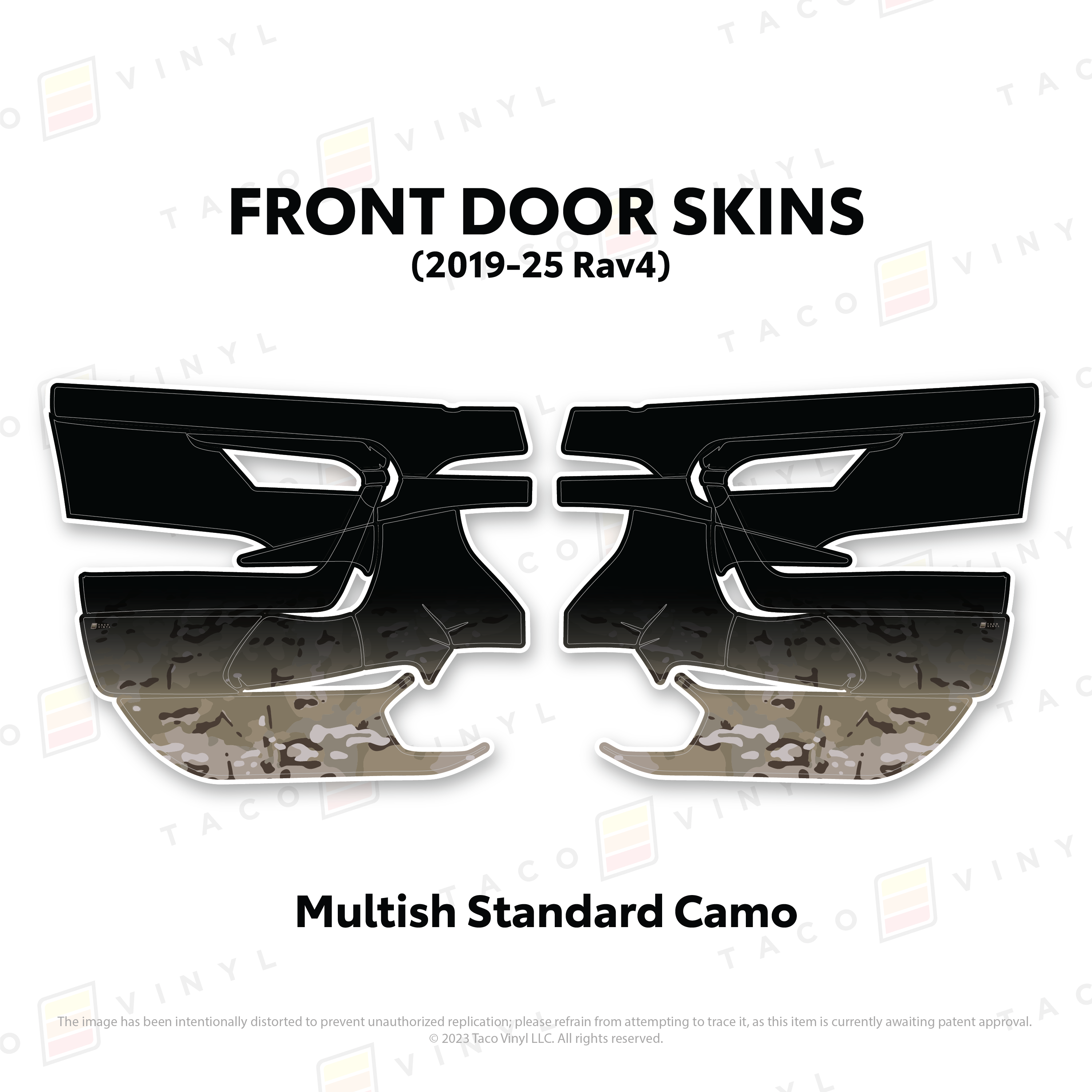 2019-25 Rav4 Door Skins