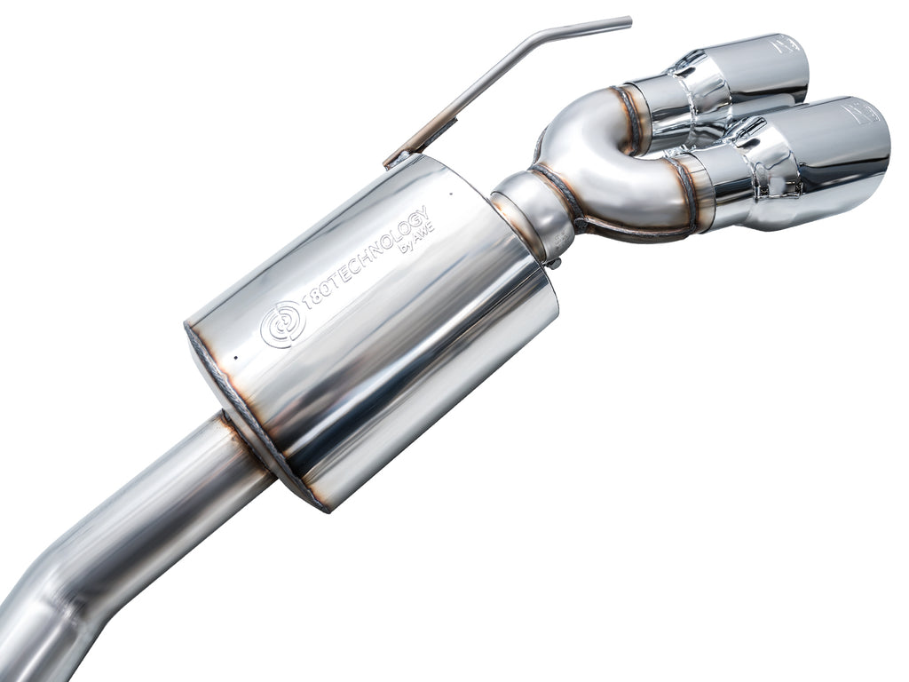 AWE Touring Edition Exhaust for Ford Explorer ST - Chrome Silver Tips