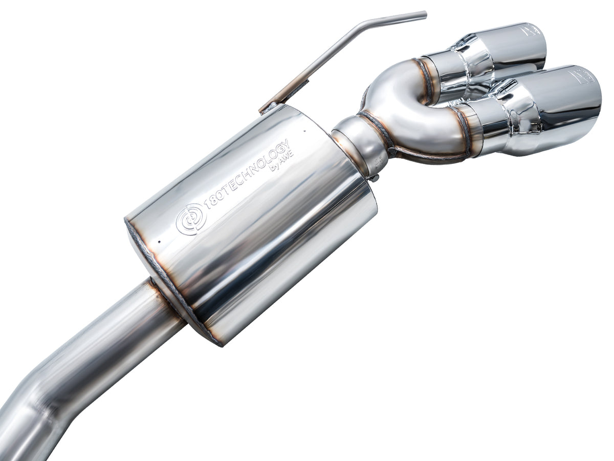 AWE Touring Edition Exhaust for Ford Explorer ST - Chrome Silver Tips