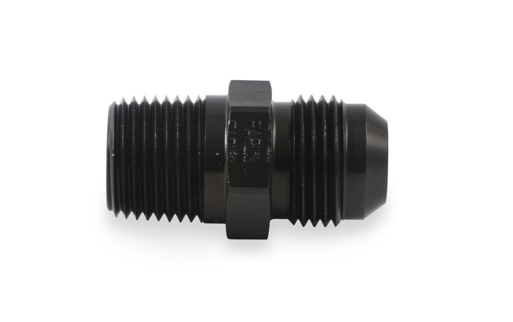 Straight AN -10 Male to 1/2" NPT Male Adapter - Black