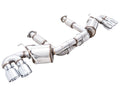 AWE Touring Edition Exhaust for C8 Corvette - 4.5" Chrome Silver Tips