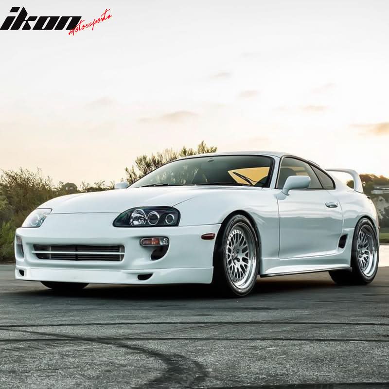1993-1998 Toyota Supra V2 Style Unpainted Front Bumper Lip Splitter PU