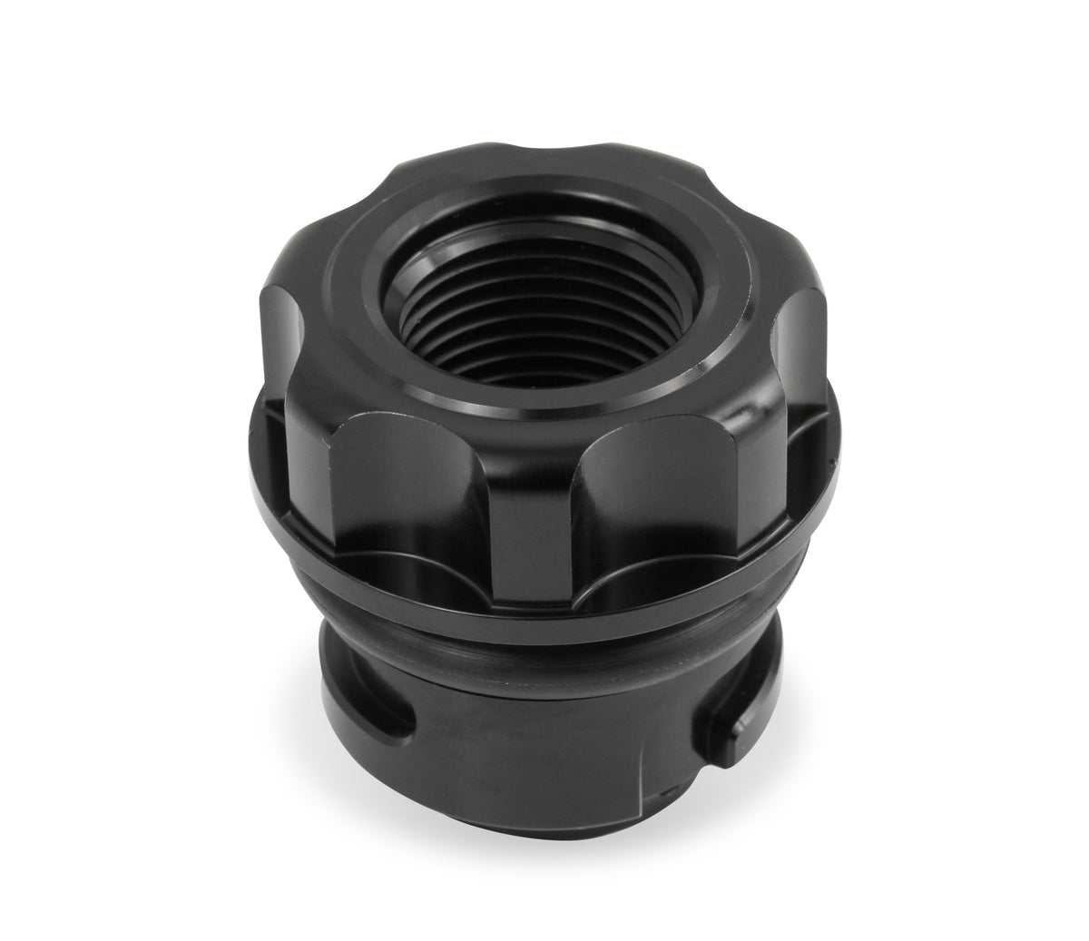 Oil Fill Cap w/ Baffle & -10 ORB Port - Fits Factory Valve Covers - GM LS Series, GM Gen-V LT, and 2011-2017 Ford Coyote Engines (Gen 1 and Gen 2).