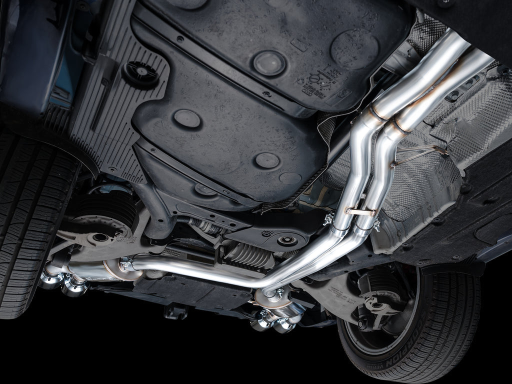 AWE Touring Edition Catback Exhaust for '22+ Porsche Macan 2.9TT - Chrome Silver Tips