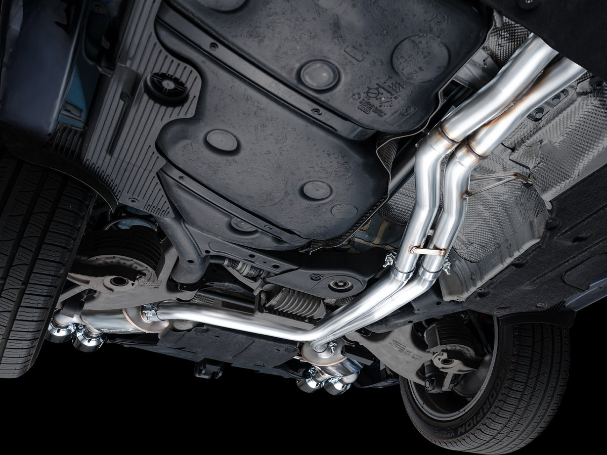 AWE Touring Edition Catback Exhaust for '22+ Porsche Macan 2.9TT - Chrome Silver Tips