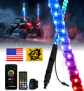 Xprite RGB LED ATV & UTV  Whip Light  With Spring Mount