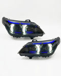 BMW 5 Series E60 Snake Eye LED Headlight Assembly with Dual-Color DRL 2003 - 2010